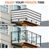 Image 3 : 1 Balcony/Patio Privacy Screen - 90 x 460cm Size - Grey/White; UV-Proof/Weather Resistant - New