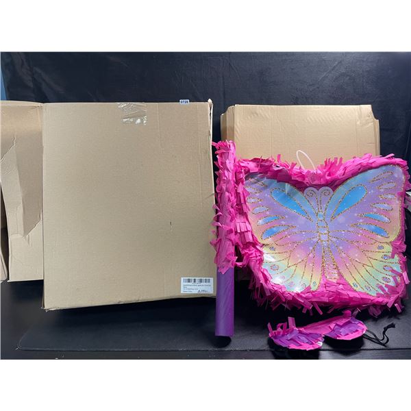 3 Butterfly Party Pinatas - (Large 16 x 12.6 x 4.2" Size) - New