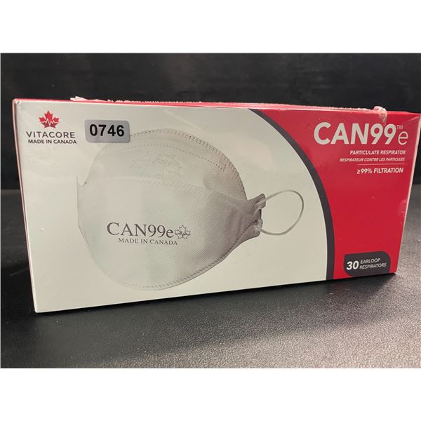1 Box of CAN99e Particulate Respirator Face Masks - 30 Pack - New Sealed