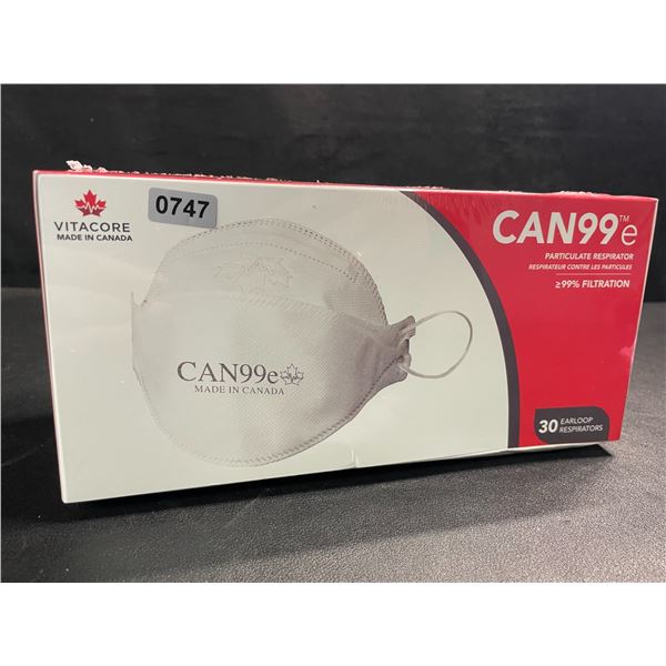 1 Box of CAN99e Particulate Respirator Face Masks - 30 Pack - New Sealed