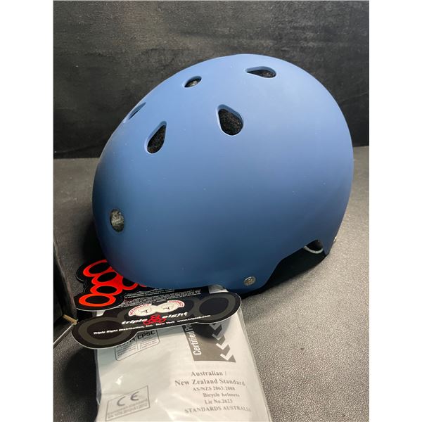 1 Triple Eight Dual Certified Multi-Sport Helmet - Blue - Size S/M - New in Box!
