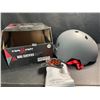 Image 1 : 1 Triple Eight Dual Certified Multi-Sport Helmet - Grey - Size S/M - New in Box!