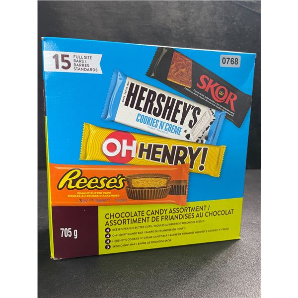 Hershey's Full-Size Chocolate Bars Variety Pack - 15 Bars (705g) - New