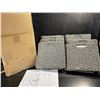 Image 3 : 6-Pack of mDesign Seagrass Woven Folding Cube Storage Baskets - Gray Wash - New in Box