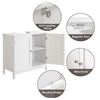 Image 3 : 1 Under-Sink Storage Cabinet with 2-Doors and Shelf/Vanity Cabinet - White - New (Assembly Req'd)