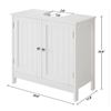 Image 4 : 1 Under-Sink Storage Cabinet with 2-Doors and Shelf/Vanity Cabinet - White - New (Assembly Req'd)