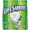 Image 1 : Life Savers Wint-O-Green Individually Wrapped Candy Mints - 411g Bag - New