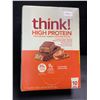 Image 1 : 1 Box of Think! High Protein Bars - 10 x 60g Bars - New Sealed