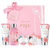 Image 1 : 1 Body&Earth 5PC Rose Gift Set - Shower Gel, Body Butter, Soap, and Body Lotion/Hand Cream - New