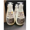 Image 2 : Box of 4 Live Clean Vanilla Oatmeal Soothing Liquid Hand Soaps (4 x 500ml Bottles) - New