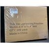 Image 3 : 200-Pack of Clear Thermal Laminating Pouches/Laminating Sheets - 8.9" x 11.4" - New Sealed