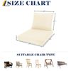 Image 2 : 1 Outdoor Seat Cushion for Patio Furniture - 24" x 24" Deep Seat Cushion - Beige - New in Box