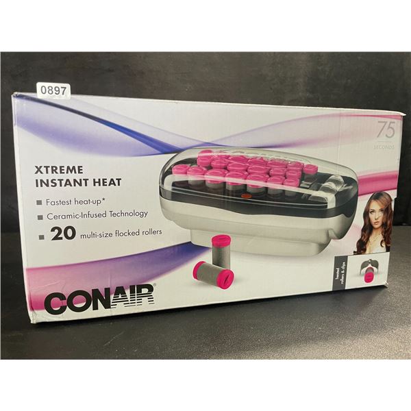 1 Conair Xtreme Instant Heat Hot Hair Rollers Set - 20PC Hair Rollers with Heated Clips - New