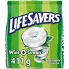 Image 1 : Life Savers Wint-O-Green Individually Wrapped Candy Mints - 411g Bag - New