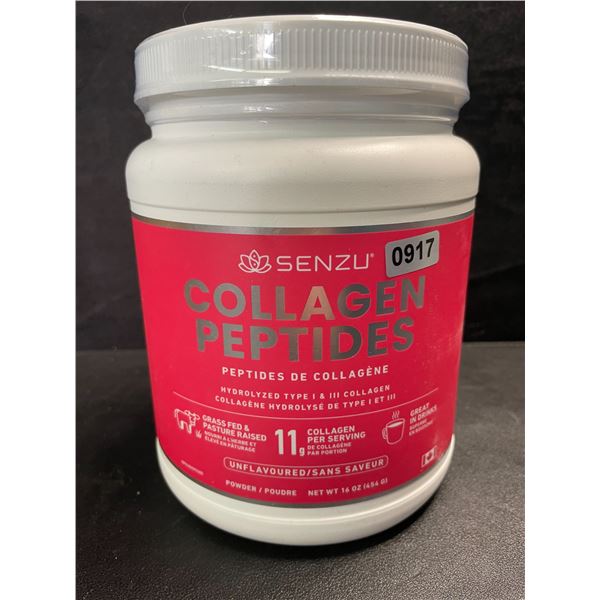 1 Tub of Senzu Collagen Peptides Powder - Unflavoured - 454G - New (Exp: 03/2027)