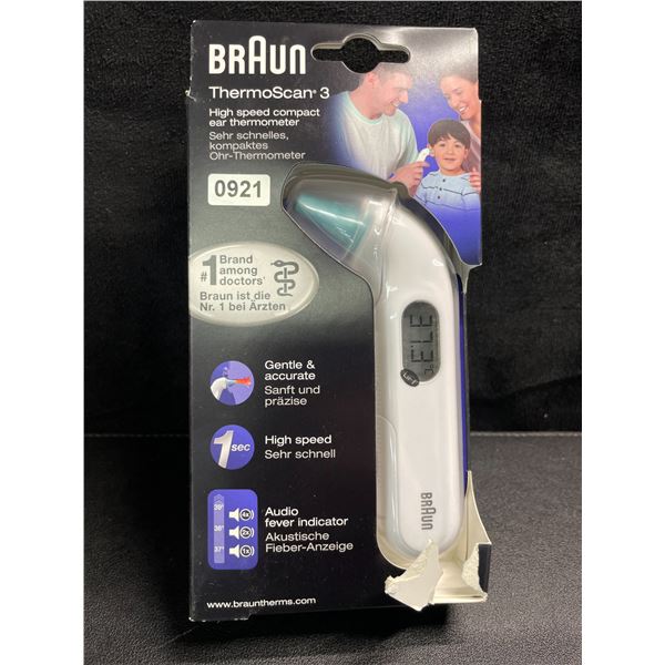 1 BRAUN ThermoScan 3 High-Speed Compact Ear Thermometer - Brand New!