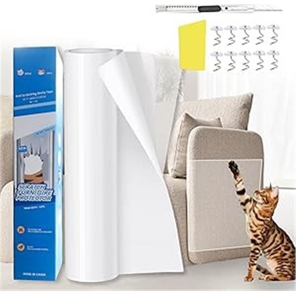 2 Rolls of Cat Scratch Protector for Furniture - 12 x 200inches Per Roll - New