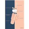 Image 5 : 1 SWAY'D S+ 40oz Tumbler; Insulated Stainless Steel Tumbler w/ Handle and Straw - New! (Peach)