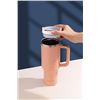Image 6 : 1 SWAY'D S+ 40oz Tumbler; Insulated Stainless Steel Tumbler w/ Handle and Straw - New! (Peach)