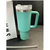 Image 3 : 1 SWAY'D S+ 40oz Tumbler; Insulated Stainless Steel Tumbler w/ Handle and Straw - New! (Seafoam)