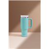 Image 5 : 1 SWAY'D S+ 40oz Tumbler; Insulated Stainless Steel Tumbler w/ Handle and Straw - New! (Seafoam)