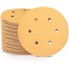 Image 1 : 100-Pack of Speedwox 6-Inch Hook and Loop 6-Hole Sanding Discs - 240 Grit - New in Box