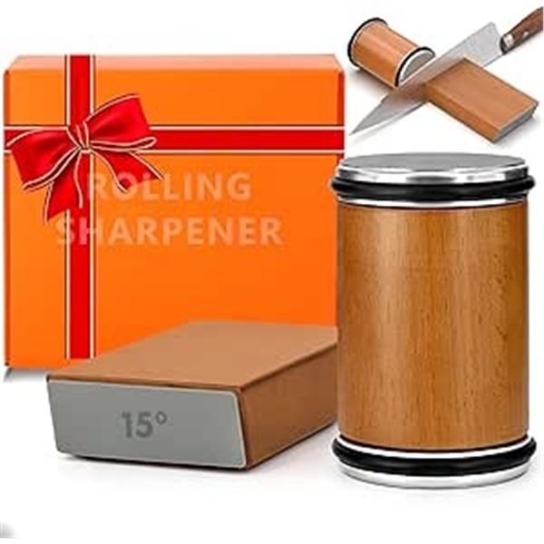 1 Rolling Knife Sharpener Kit for Kitchen Knives - New!