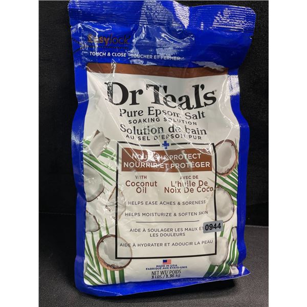 1 Bag of Dr.Teal's Pure Epsom Salts Soaking Solution - 3LBS - New