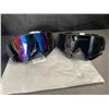 Image 3 : 2-Pack of Adult Motorcycle Goggles/ATV/Off-Roading Sport Goggles - New