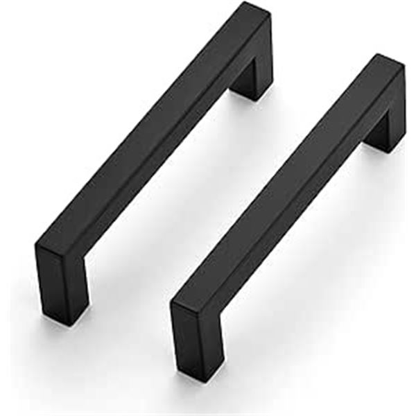 25-Pack of 4-Inch Cabinet Drawer Handles/Cabinet Door Pulls - Matte Black w/ Hardware - Brand New!