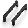 Image 1 : 25-Pack of 4-Inch Cabinet Drawer Handles/Cabinet Door Pulls - Matte Black w/ Hardware - Brand New!