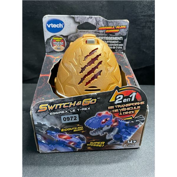 1 Vtech Switch&Go Hatch and Roar Egg T-Rex Racer Toy - New