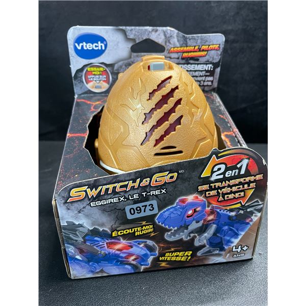 1 Vtech Switch&Go Hatch and Roar Egg T-Rex Racer Toy - New