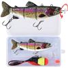 Image 1 : 1 Robotic Swimming Fishing Lure Bait - 5.2" USB Rechargeable LED Fishing Lure - New