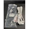 Image 2 : Firmerst 2-Pack of 3FT Extension Cords with Flat Plugs -White - 14AWG - Brand New!