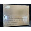 Image 4 : 100-Pack of Clear Thermal Laminating Pouches/Laminating Sheets - 8.9" x 11.4" - New Sealed