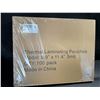 Image 4 : 100-Pack of Clear Thermal Laminating Pouches/Laminating Sheets - 8.9" x 11.4" - New Sealed