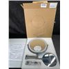 Image 2 : 1 Rechargeable 8" LED Lighted Wall Mounted Makeup Mirror; Dual Sided w/ 1X/10X Magnification - NEW