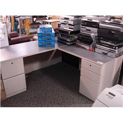 Smed L-shape Double Ped Desk