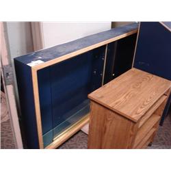 Glass Door Bulletin Cabinet