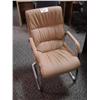 Image 1 : Approx 10 Tan Leather Client Chairs