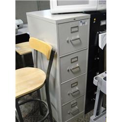 Grey 4 Drawer Vertical File Cabinet