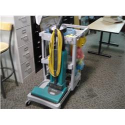 Janitor's Cart C/w Tennant Vacuum