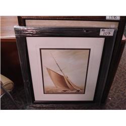 Framed Print 'on Board Ship'