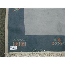 11'3" X 8'6" Nepal Wool Area Rug