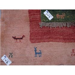 8' X 5'8" Gabbeh Wool Area Rug