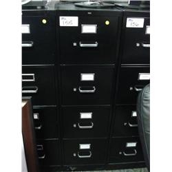 Black 4 Drawer Vertical File Cabinet