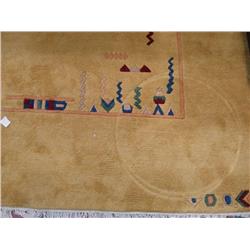 9'9" X 6'9" Nepal Wool Area Rug