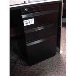 Black Mobile File Pedestal