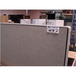 Large Grey Steelcase Office Divider System C/w